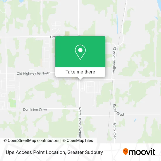 Ups Access Point Location map
