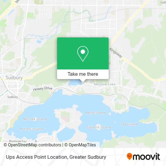 Ups Access Point Location map