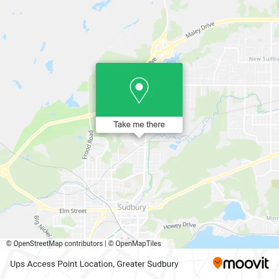 Ups Access Point Location map