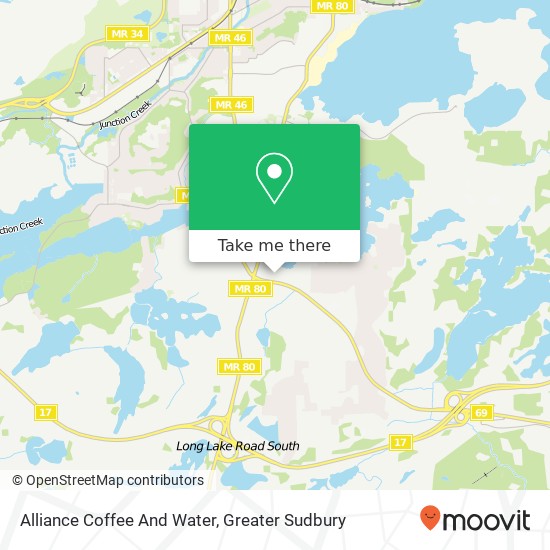 Alliance Coffee And Water map