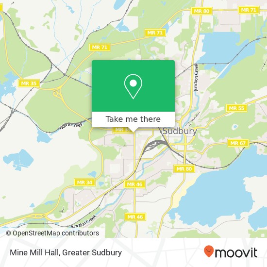 Mine Mill Hall map