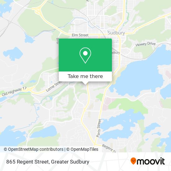 865 Regent Street map
