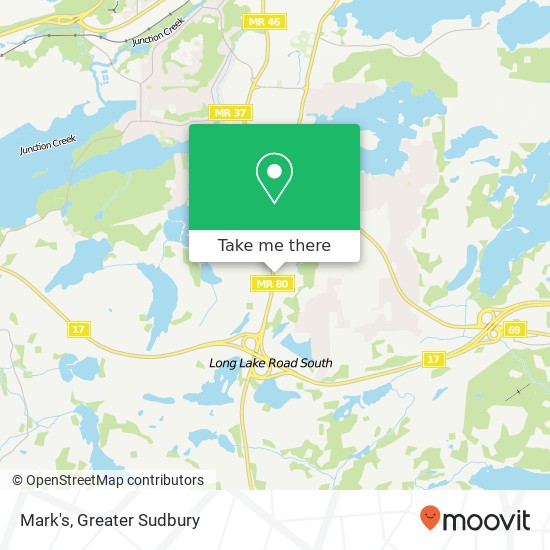 Mark's, 2408 Long Lake Rd Greater Sudbury, ON P3E 5H5 map