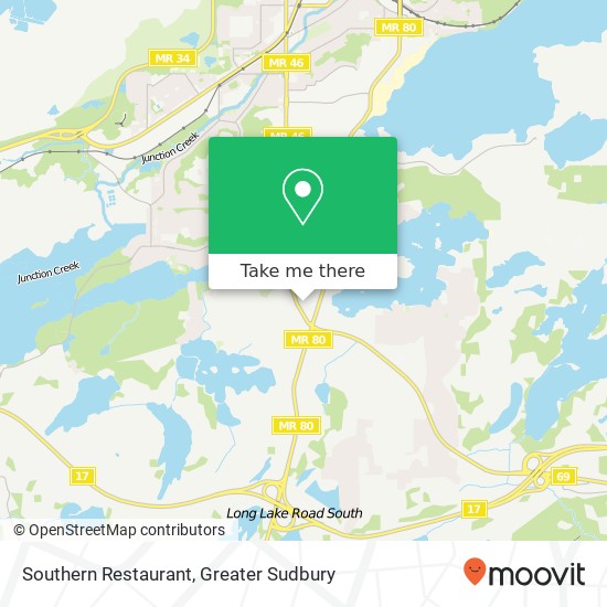 Southern Restaurant, 1788 Regent St Greater Sudbury, ON P3E 3Z8 map