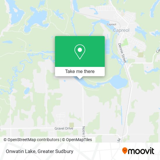 Onwatin Lake map