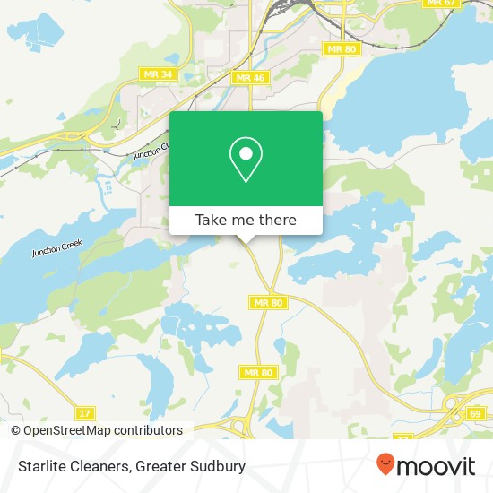 Starlite Cleaners map