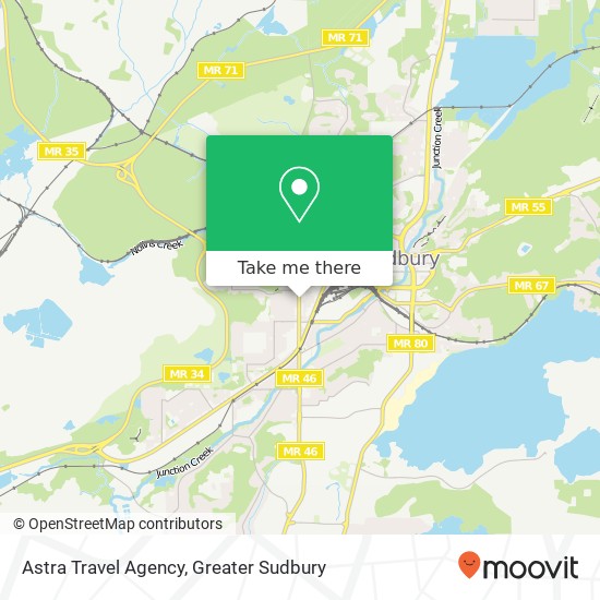 Astra Travel Agency map