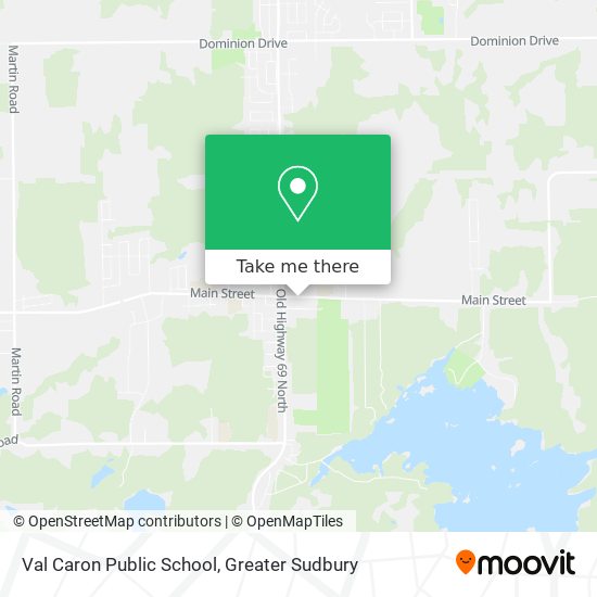 Val Caron Public School map