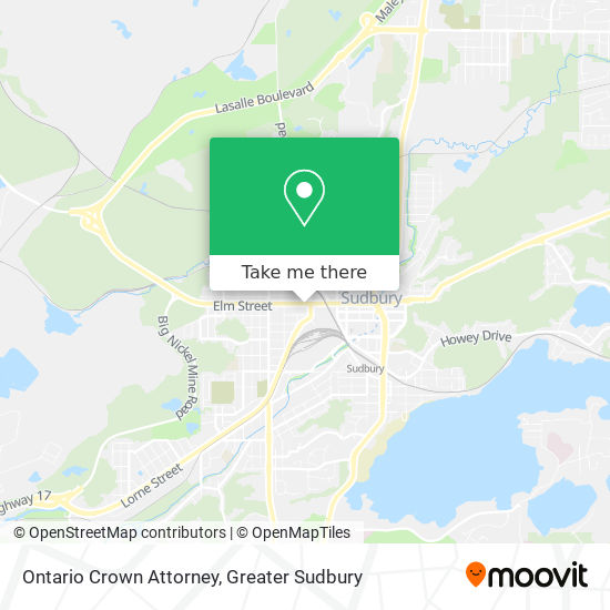 Ontario Crown Attorney map