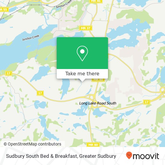 Sudbury South Bed & Breakfast map