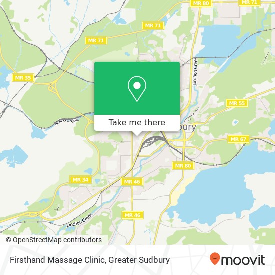 Firsthand Massage Clinic map