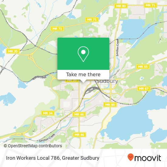 Iron Workers Local 786 map