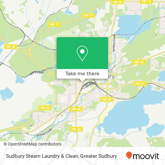 Sudbury Steam Laundry & Clean map
