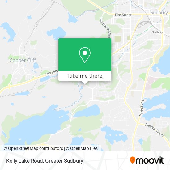 Kelly Lake Road map