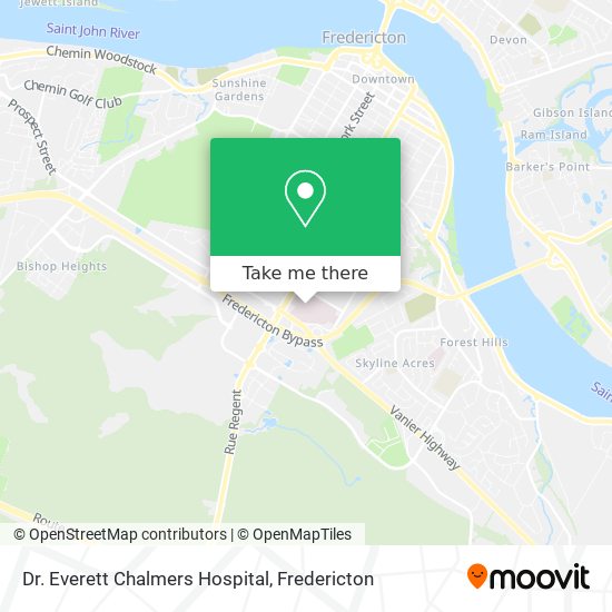 Dr. Everett Chalmers Hospital map