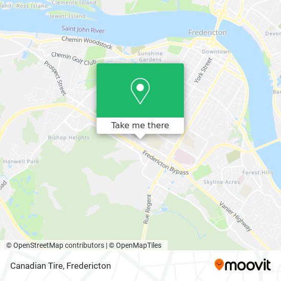 Canadian Tire map