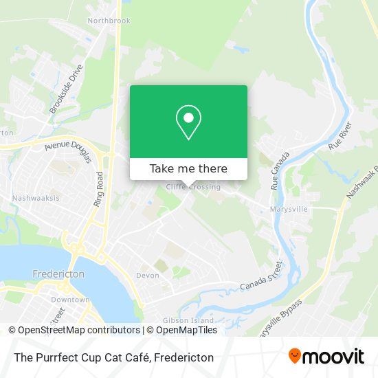 The Purrfect Cup Cat Café map