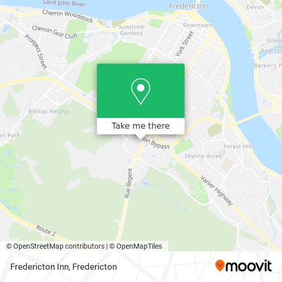 Fredericton Inn map