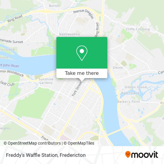 Freddy's Waffle Station map