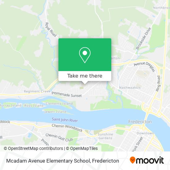 Mcadam Avenue Elementary School map