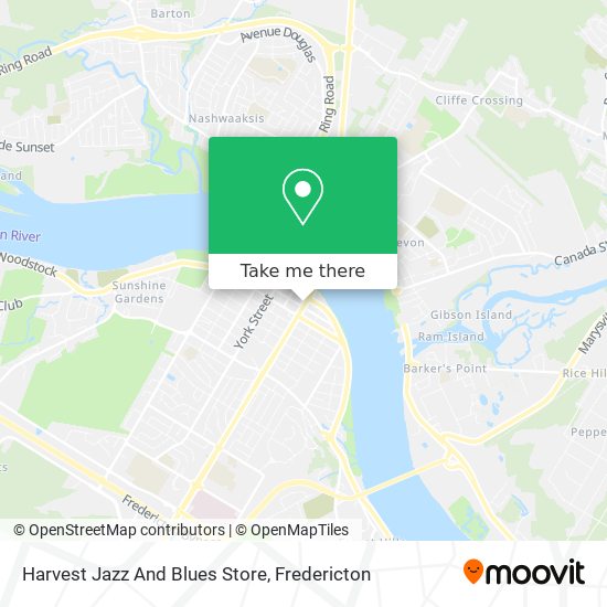 Harvest Jazz And Blues Store map