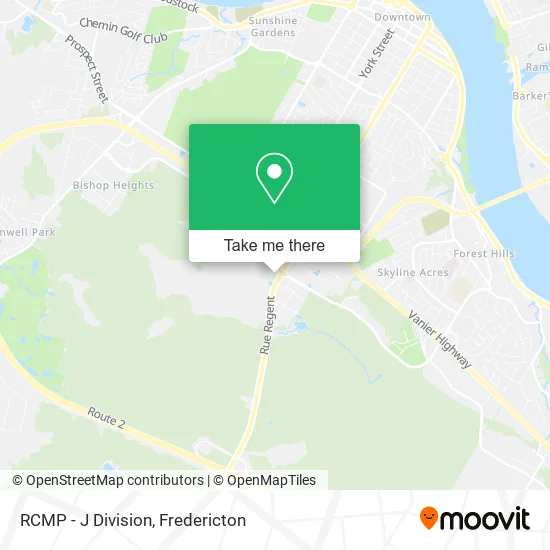 RCMP - J Division map