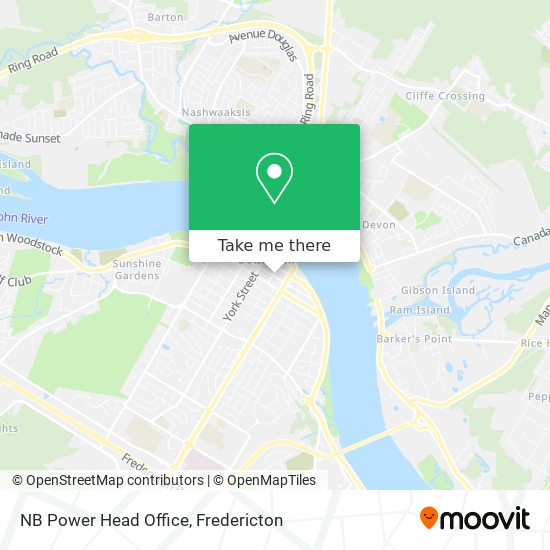 NB Power Head Office map