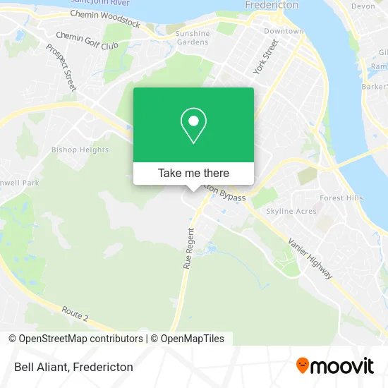 Bell Aliant map