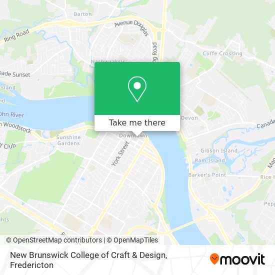 New Brunswick College of Craft & Design map