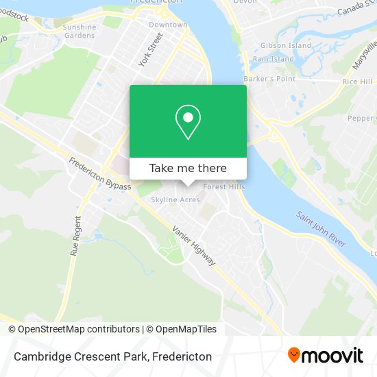 Cambridge Crescent Park plan