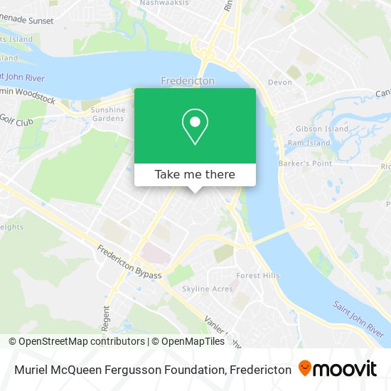 Muriel McQueen Fergusson Foundation map