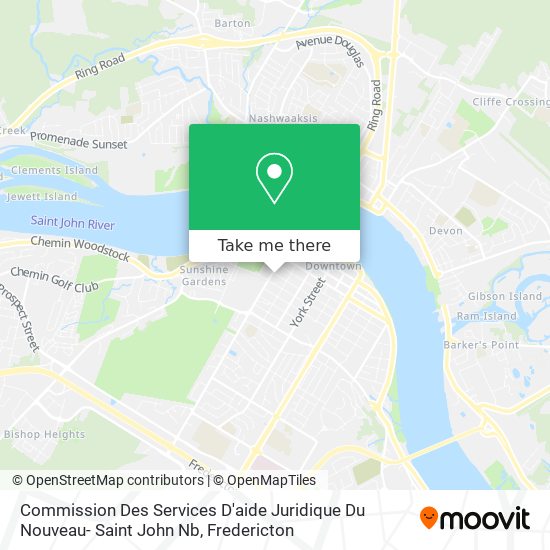 Commission Des Services D'aide Juridique Du Nouveau- Saint John Nb plan