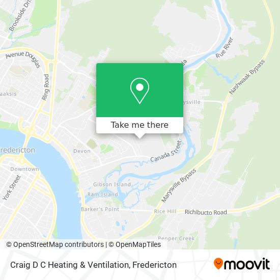 Craig D C Heating & Ventilation map