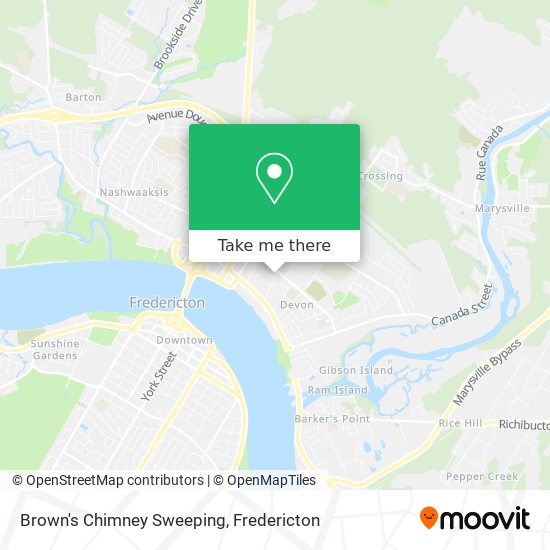 Brown's Chimney Sweeping map