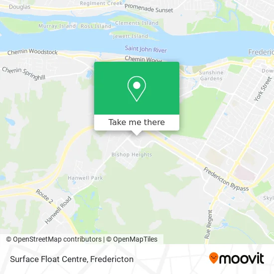 Surface Float Centre map