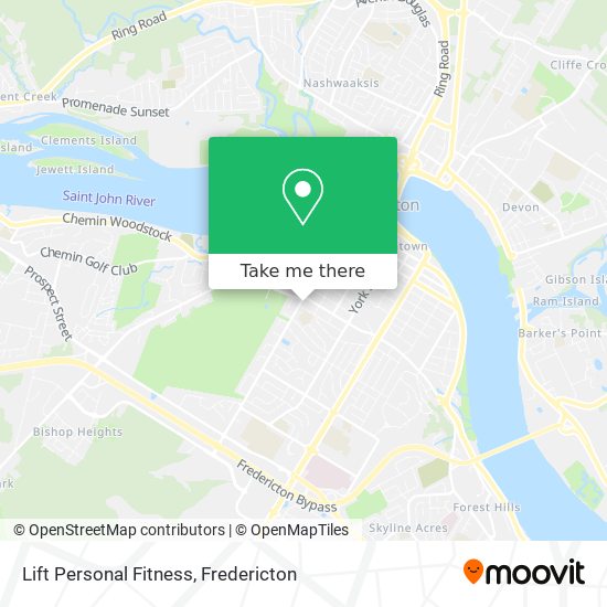 Lift Personal Fitness map