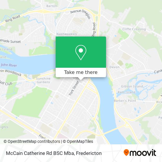 McCain Catherine Rd BSC Mba map