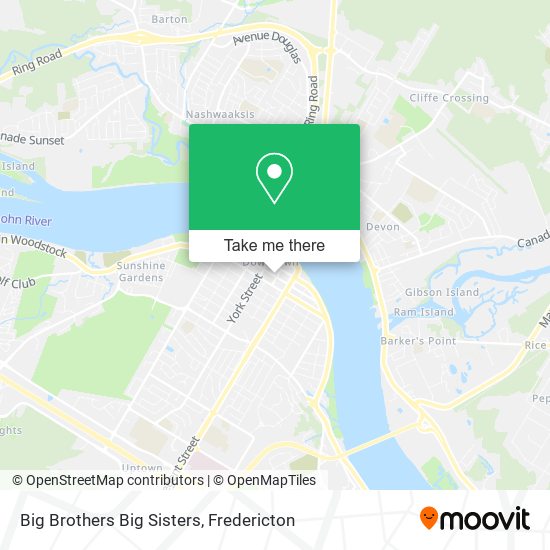 Big Brothers Big Sisters map