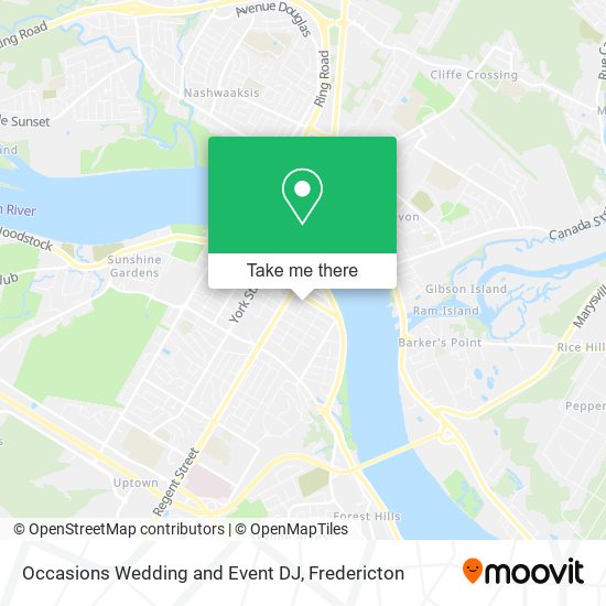 Occasions Wedding and Event DJ map
