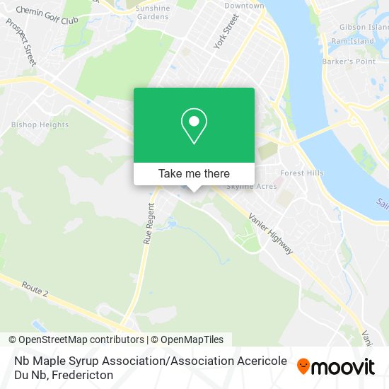 Nb Maple Syrup Association / Association Acericole Du Nb map