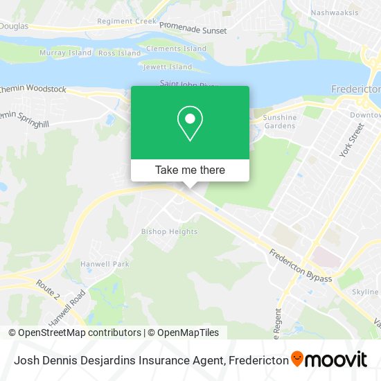 Josh Dennis Desjardins Insurance Agent map