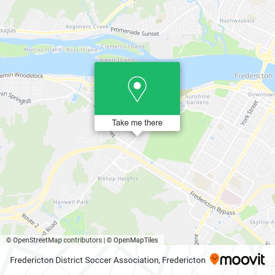 Fredericton District Soccer Association map