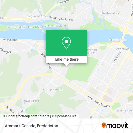 Aramark Canada map