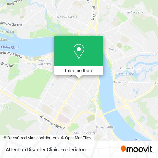 Attention Disorder Clinic map