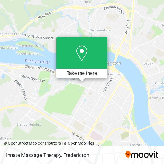 Innate Massage Therapy map
