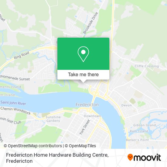 Fredericton Home Hardware Building Centre map