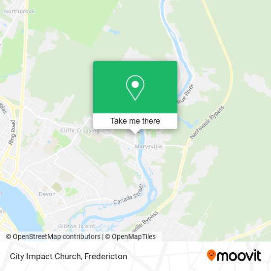 City Impact Church map