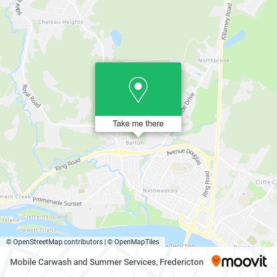 Mobile Carwash and Summer Services map
