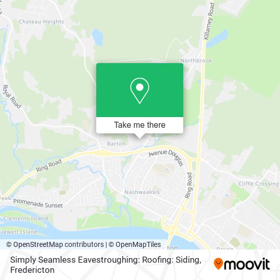 Simply Seamless Eavestroughing: Roofing: Siding map
