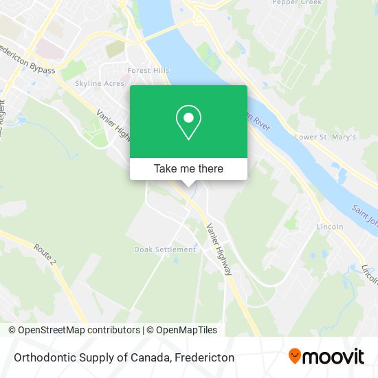 Orthodontic Supply of Canada map